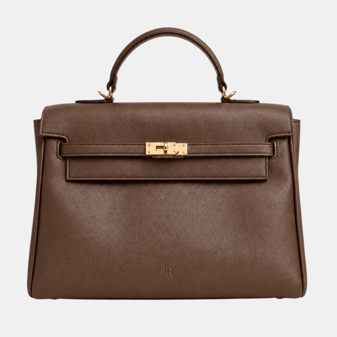 Eaton Top handle Work bag - Dark Brown