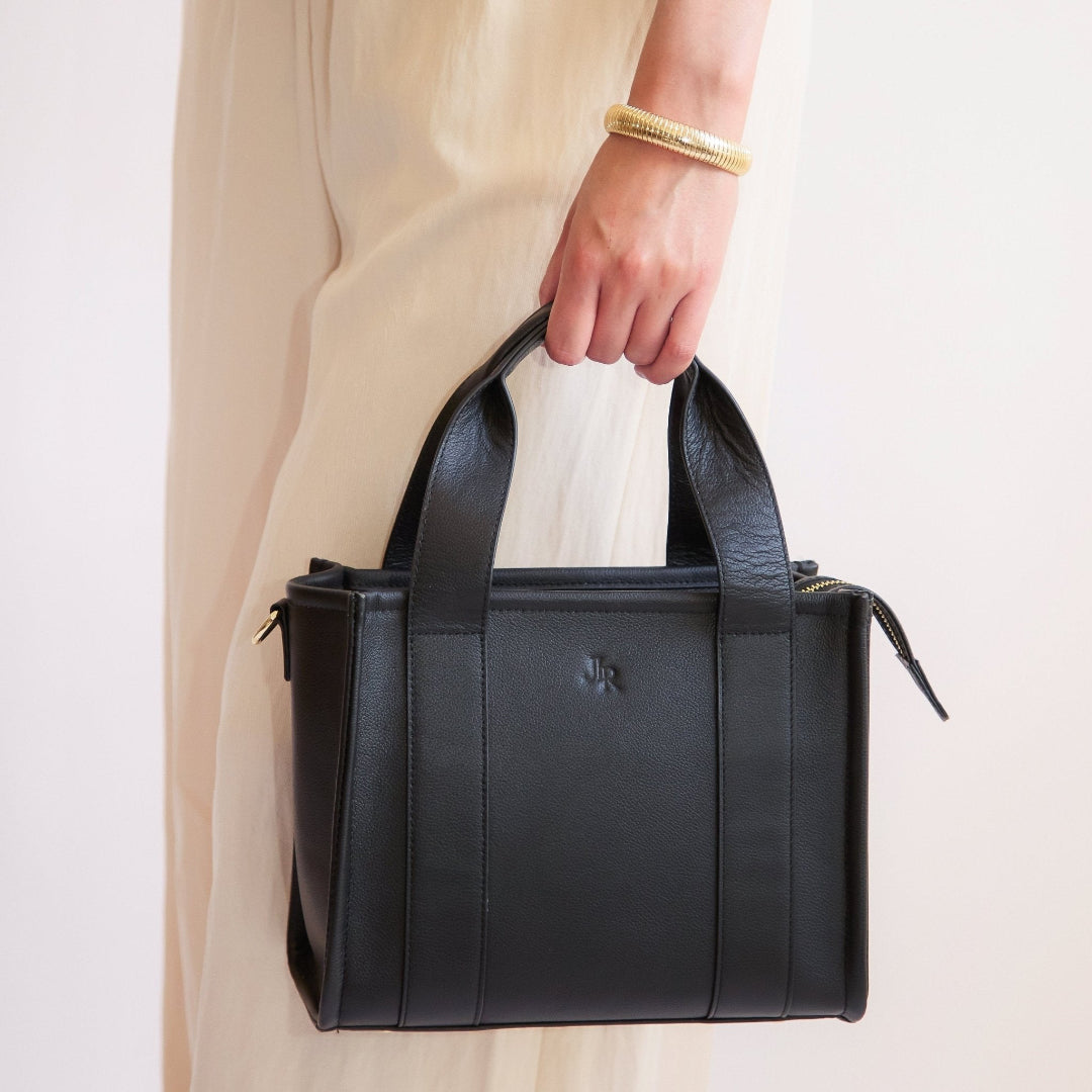 Mini Taylor Tote bag - Black Leather